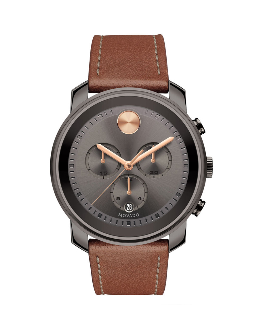 Bold Round Analog Gunmetal Dial (1)