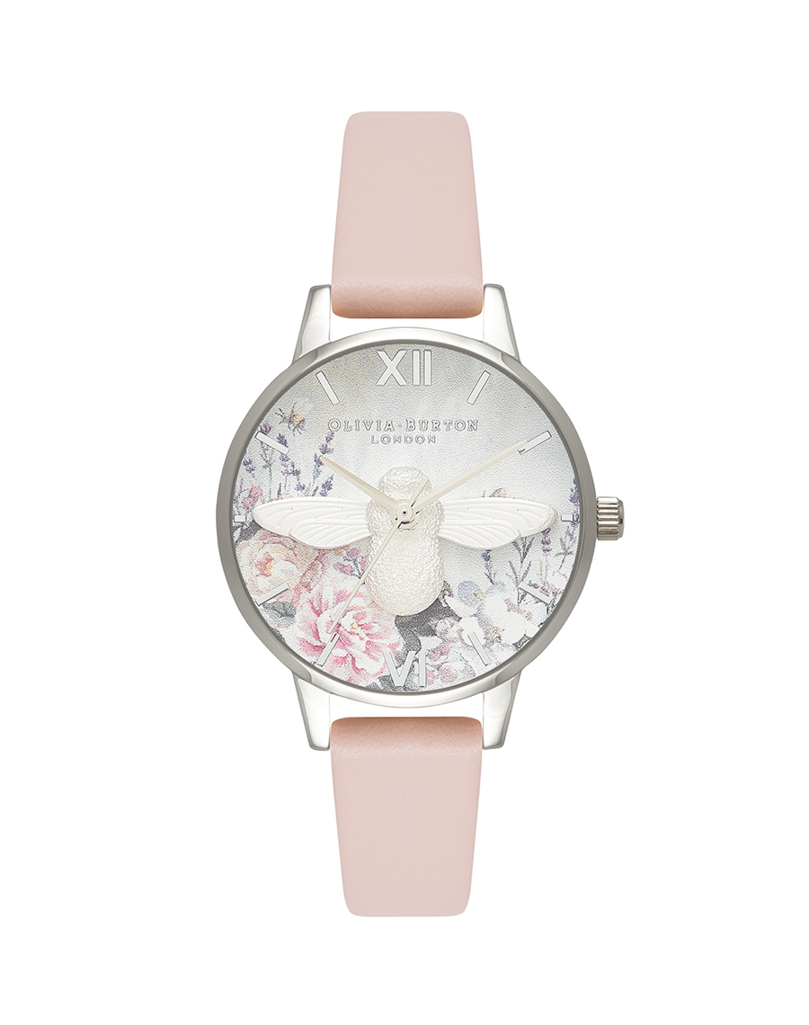 Round Analog White & Bee Dial Ladies (2)